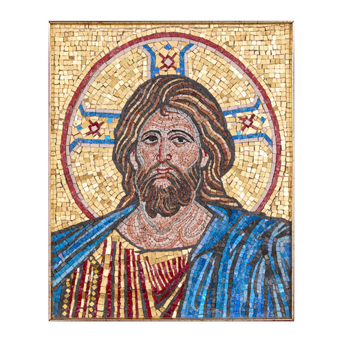 Mosaic of Christ Pantocrator with Cruciform Halo