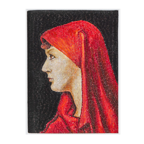Mosaic inspired by Jean-Jacques Henner's Saint Fabiola of Rome