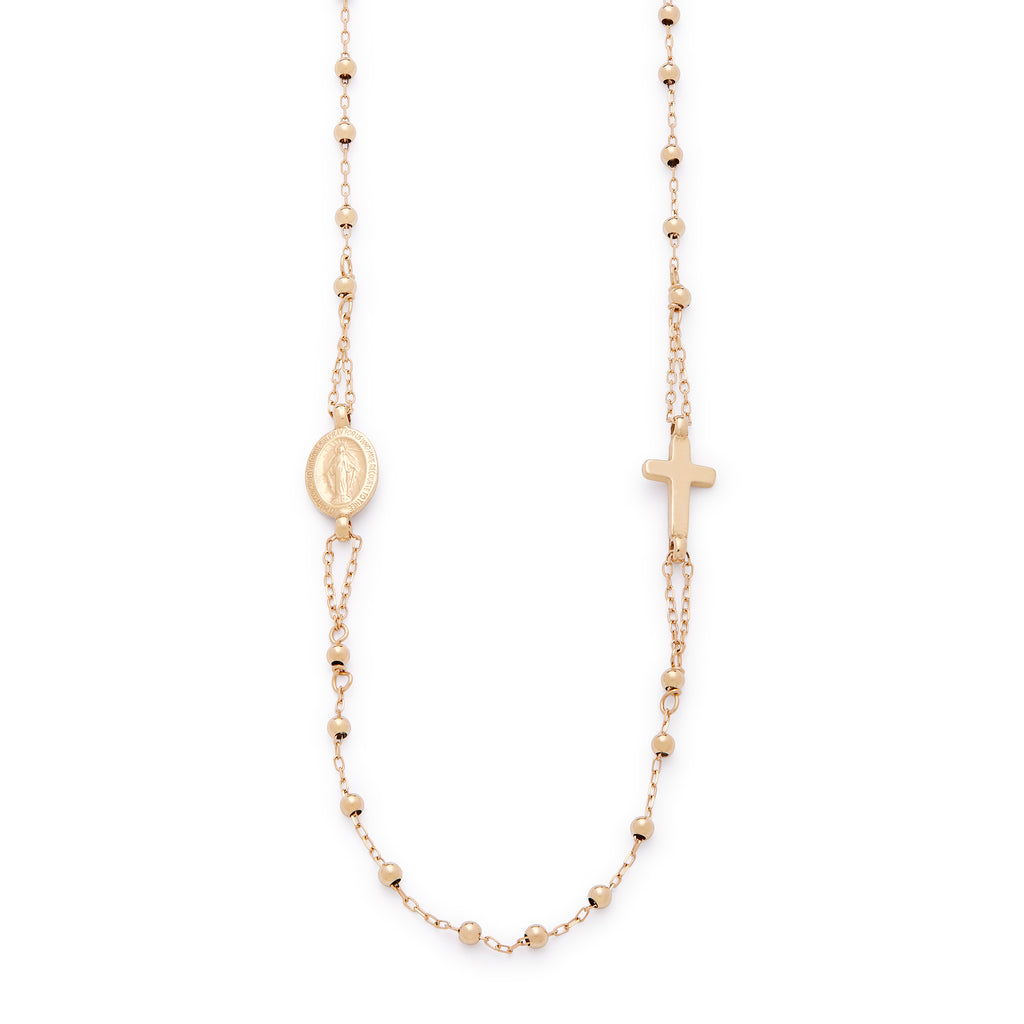 COLLANA ROSARIO ORO GIALLO