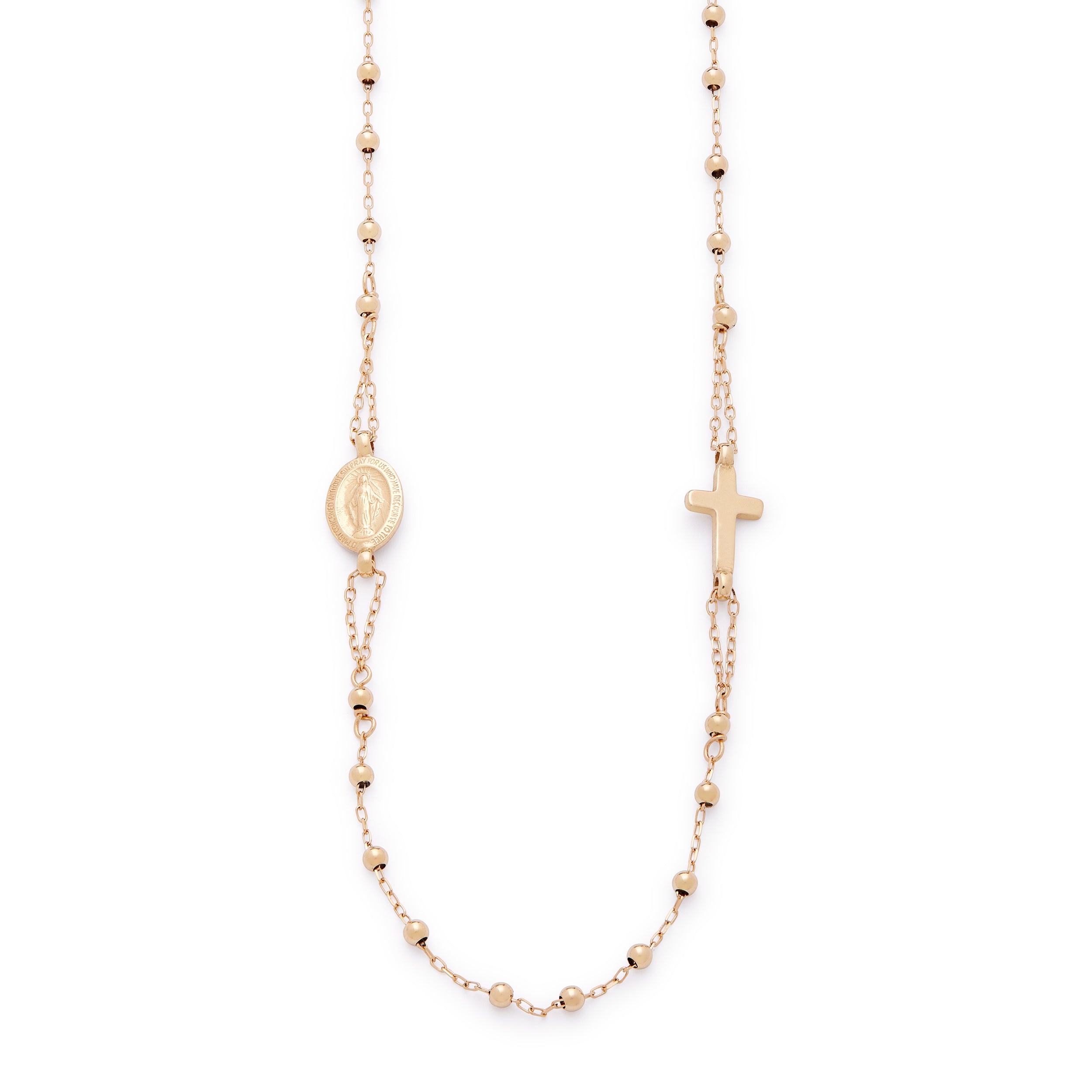 COLLANA ROSARIO ORO GIALLO