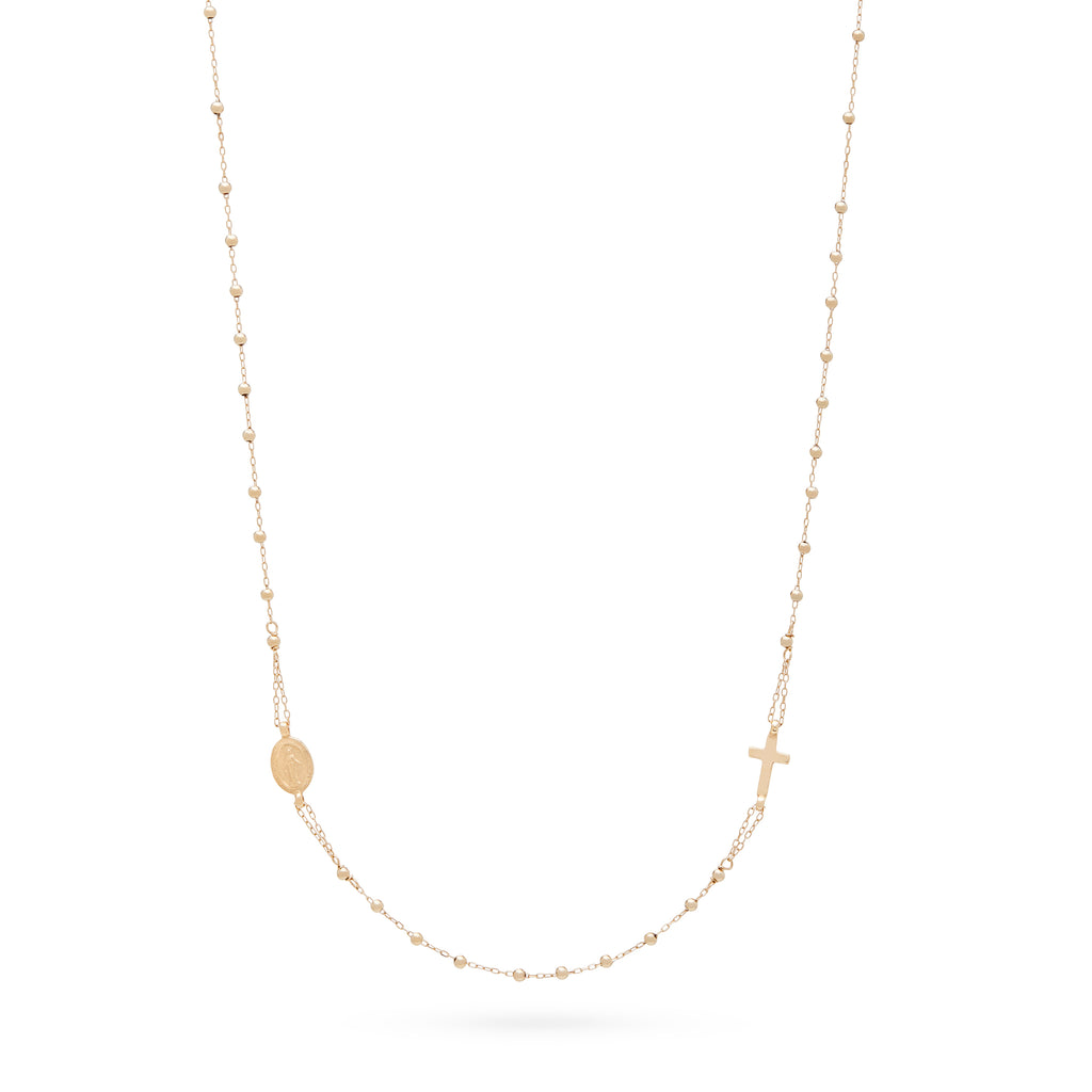 COLLANA ROSARIO ORO GIALLO