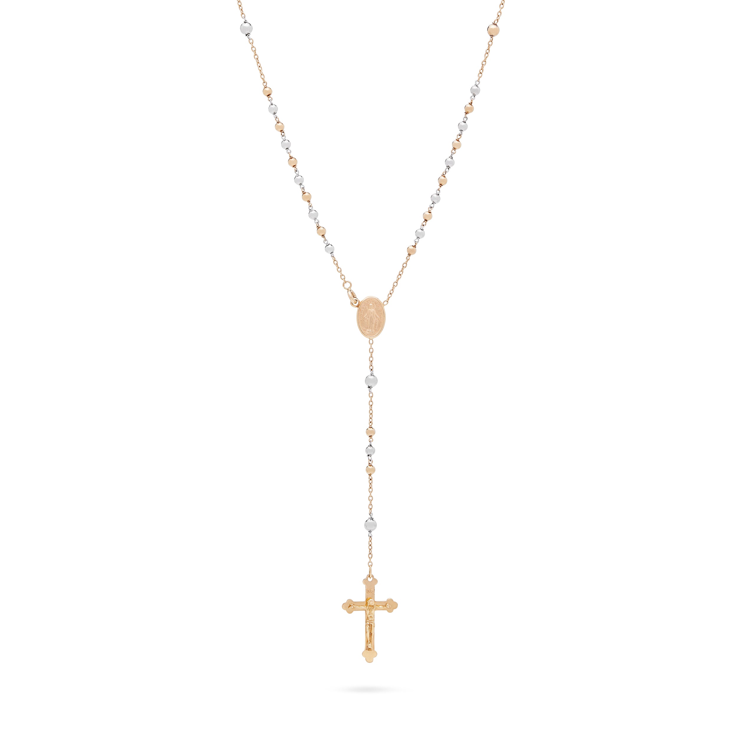 ROSARIO ORO GIALLO E BIANCO