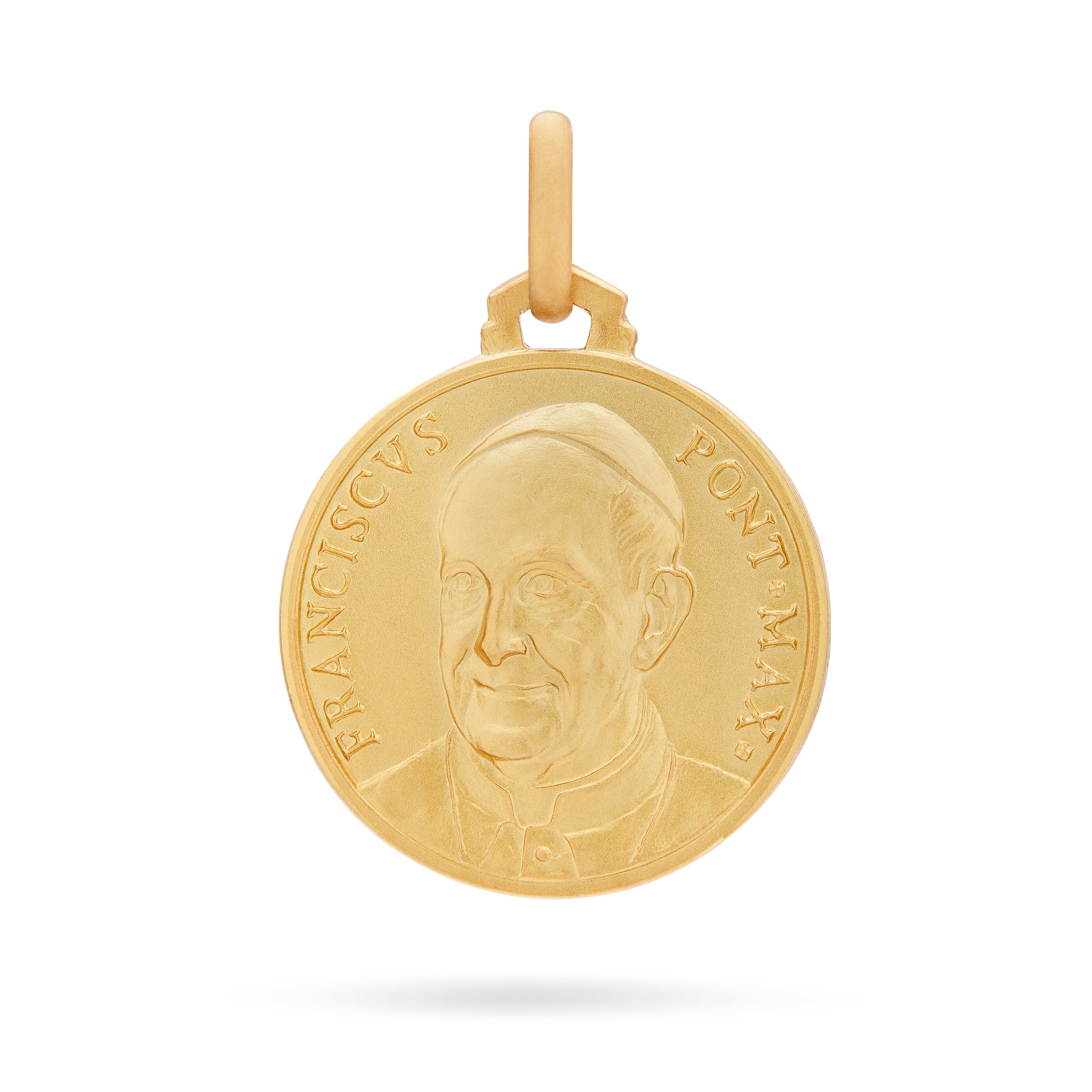 MEDAGLIA ORO GIALLO PAPA FRANCESCO
