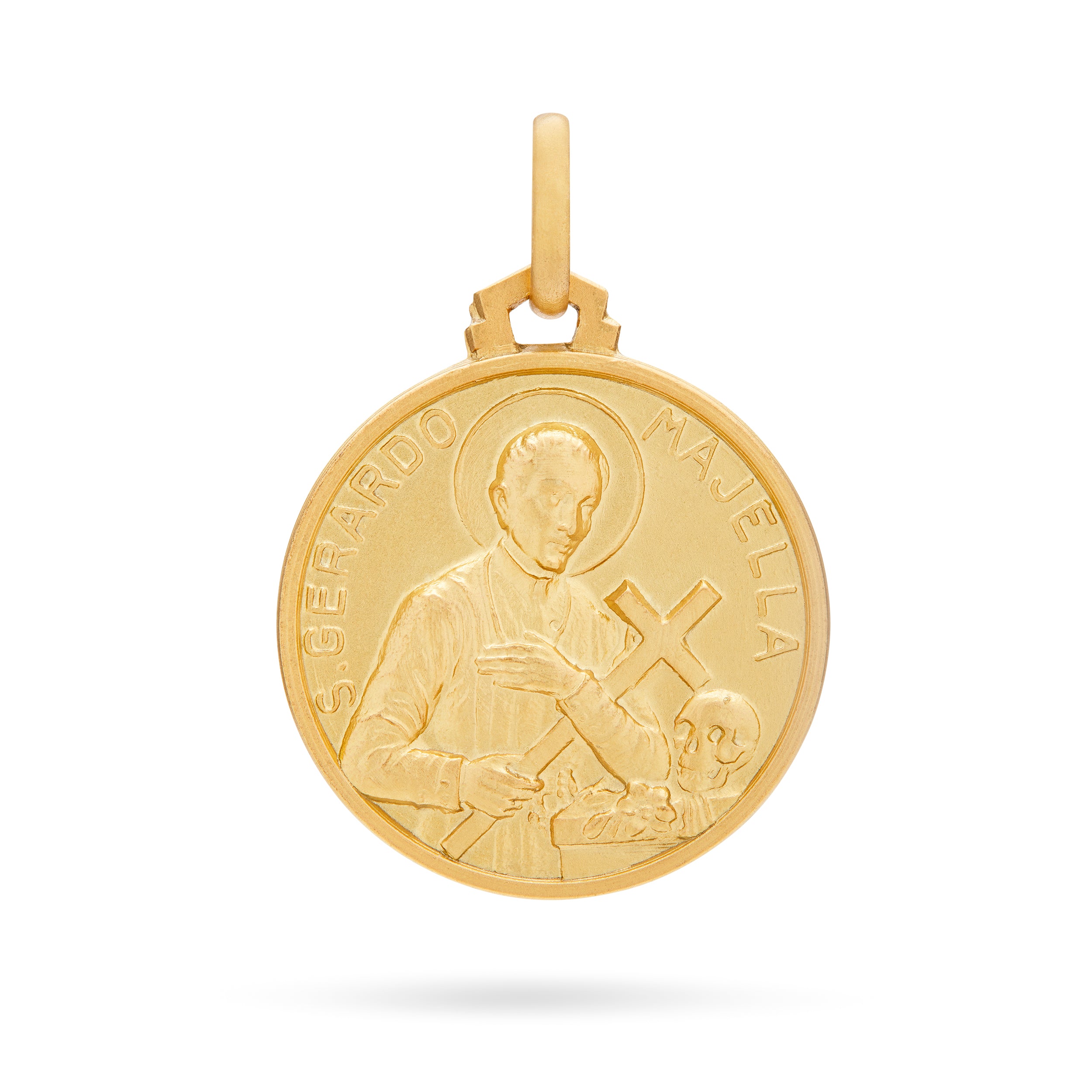 MEDAGLIA DI SAN GERARDO DELLA MAJELLA IN ORO GIALLO