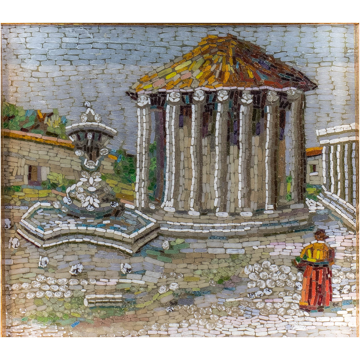 Mosaico Castel Sant'Angelo ed il Tempio di Vesta
