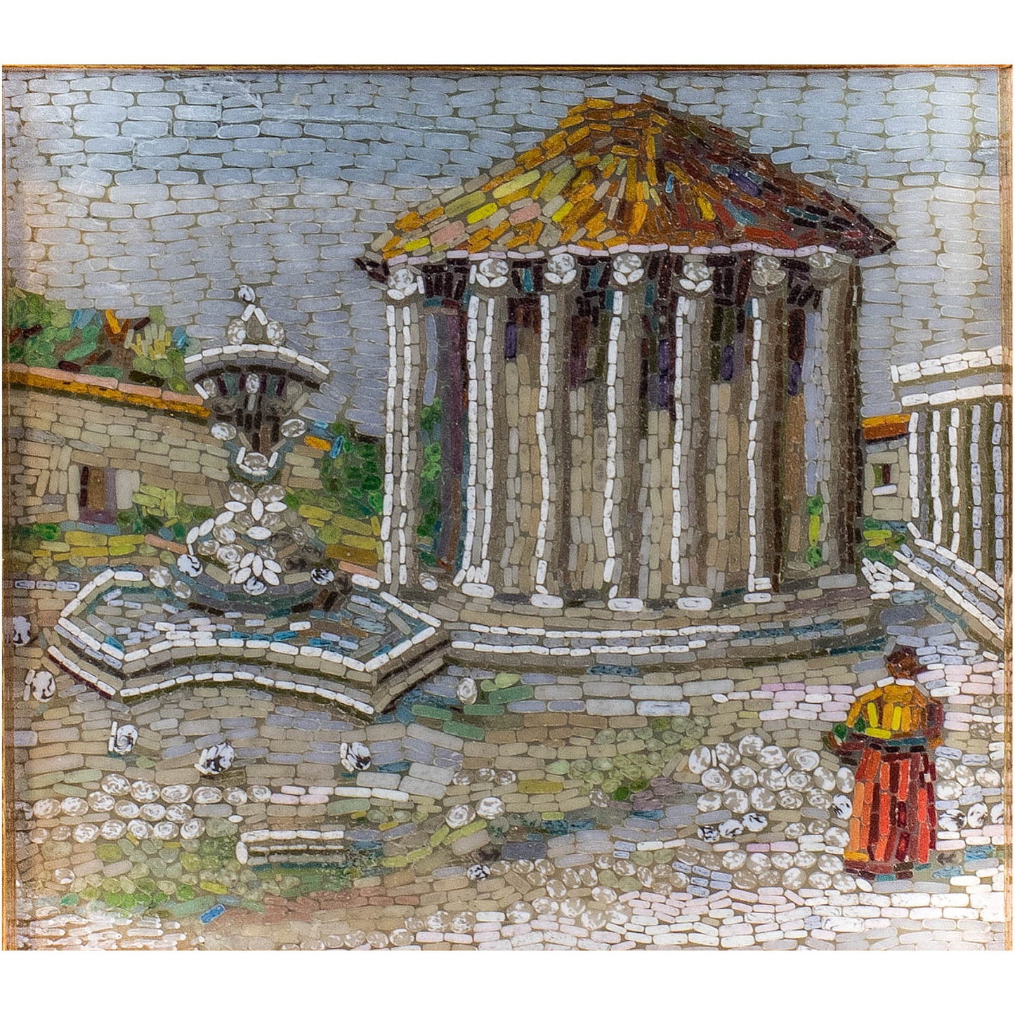 Mosaico Castel Sant'Angelo ed il Tempio di Vesta