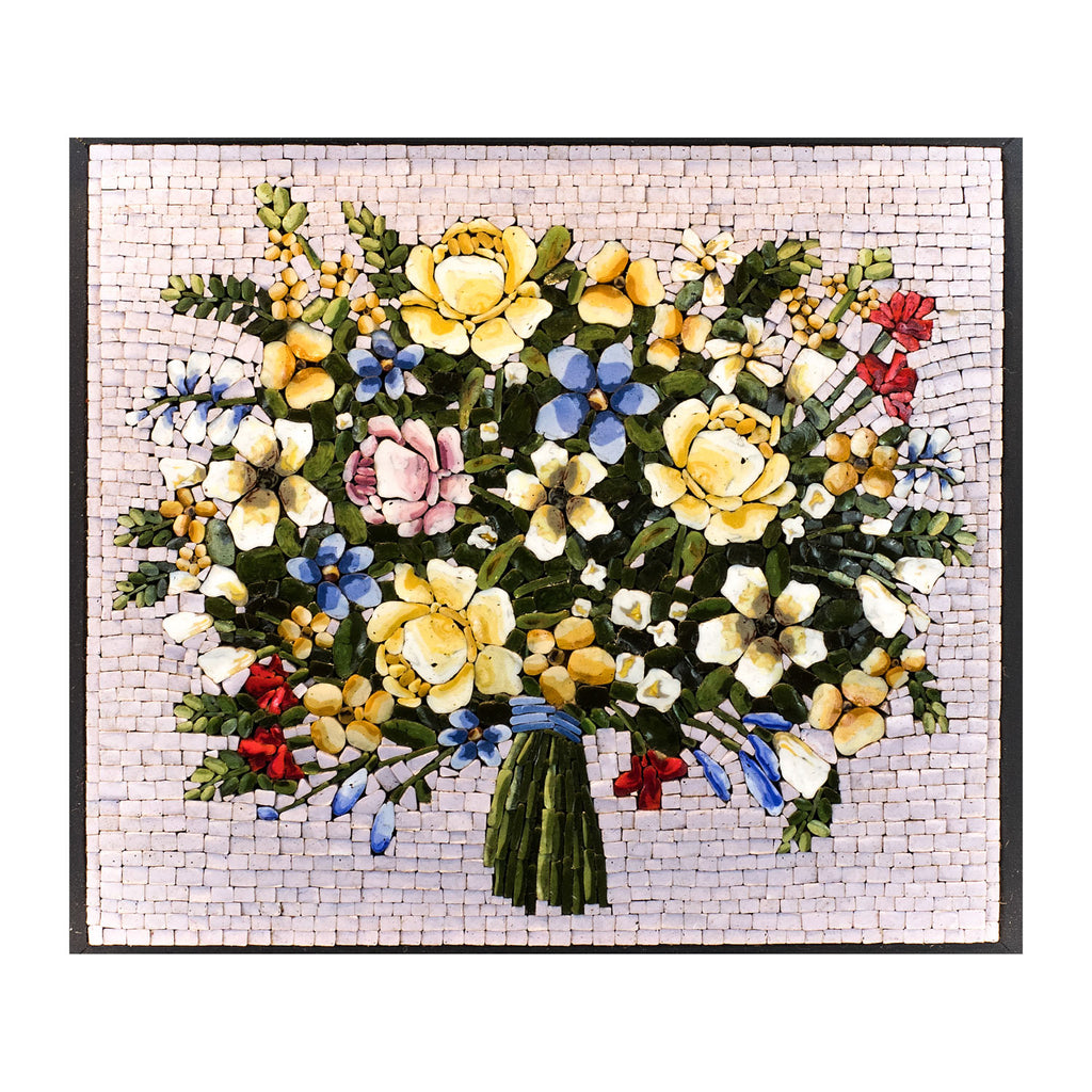 Ramo de flores en mosaico