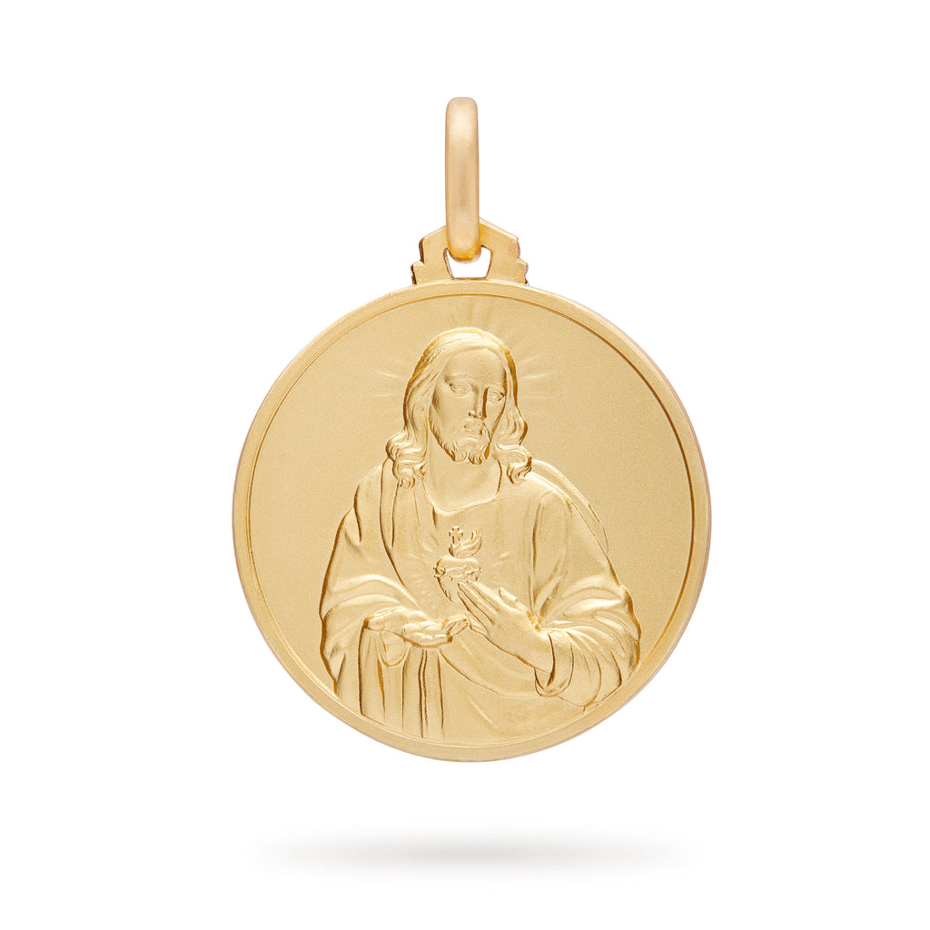 MEDALLA ESCAPULARIO DE ORO AMARILLO