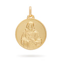 MEDALLA ESCAPULARIO DE ORO AMARILLO