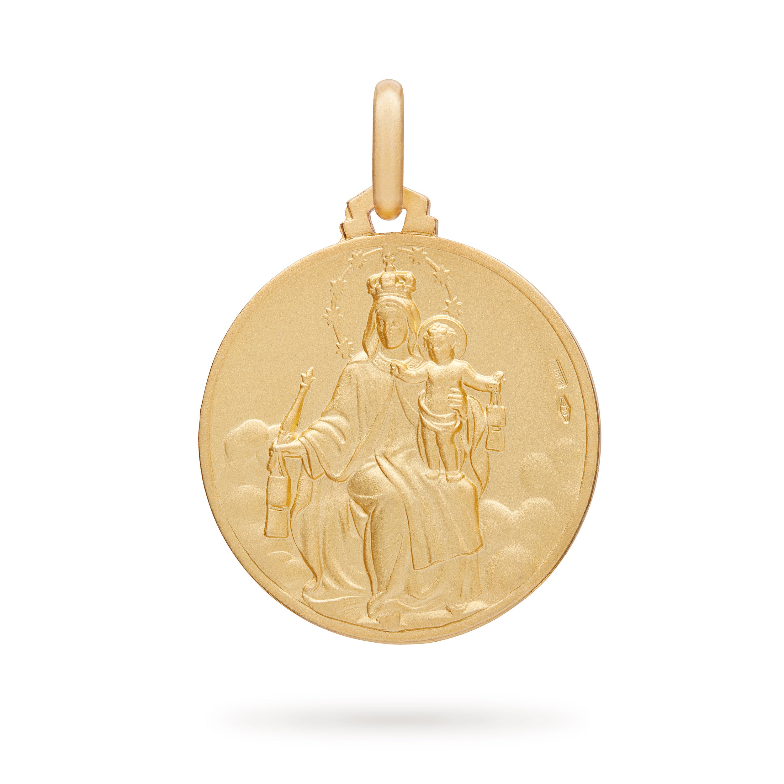 MEDALLA ESCAPULARIO DE ORO AMARILLO