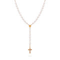 ROSARIO IN ORO GIALLO IN CORALLO "PELLE D'ANGELO"