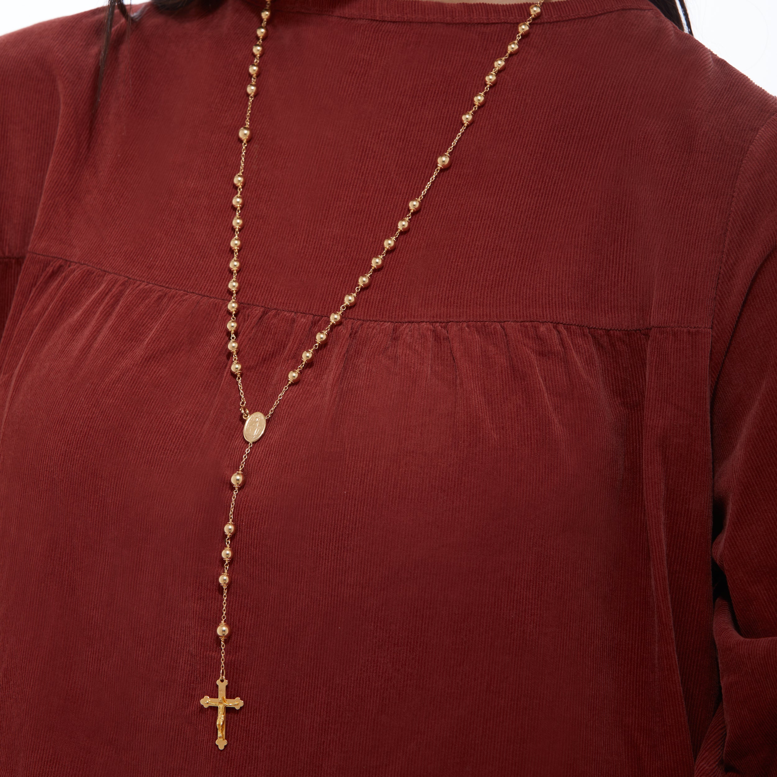 ROSARIO MADONNA MIRACOLOSA ORO GIALLO