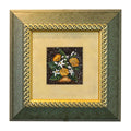 Mosaico de flores blancas y amarillas