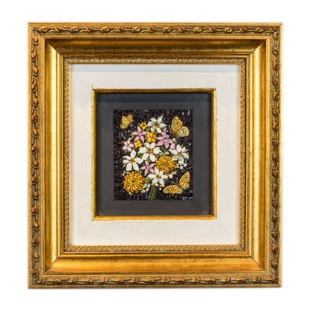 Mosaico Flores y Mariposas
