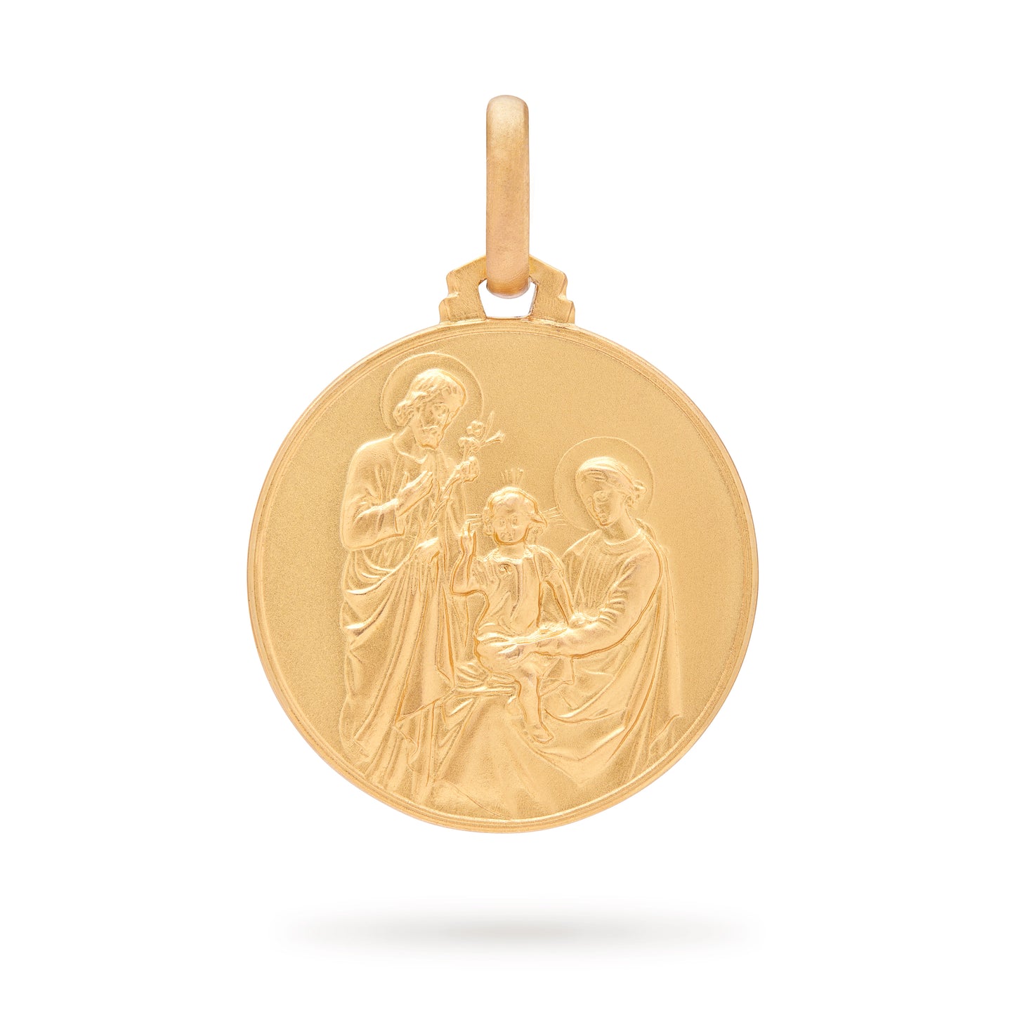 MEDAGLIA DELLA SACRA FAMIGLIA IN ORO GIALLO