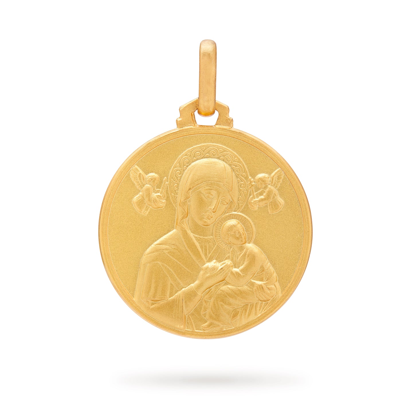 MEDAGLIA DELLA MADONNA DEL PERPETUO SOCCORSO IN ORO GIALLO