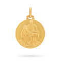 MEDAGLIA DELLA PIETÀ DI MICHELANGELO IN ORO GIALLO