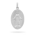 MEDALLA MILAGROSA DE ORO BLANCO
