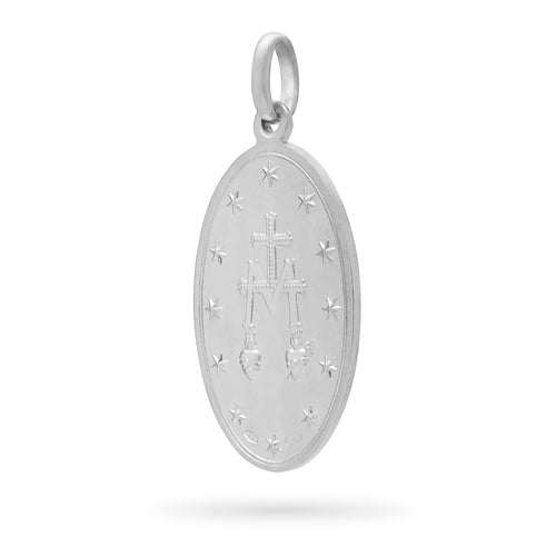 MEDAGLIA MIRACOLOSA IN ORO BIANCO